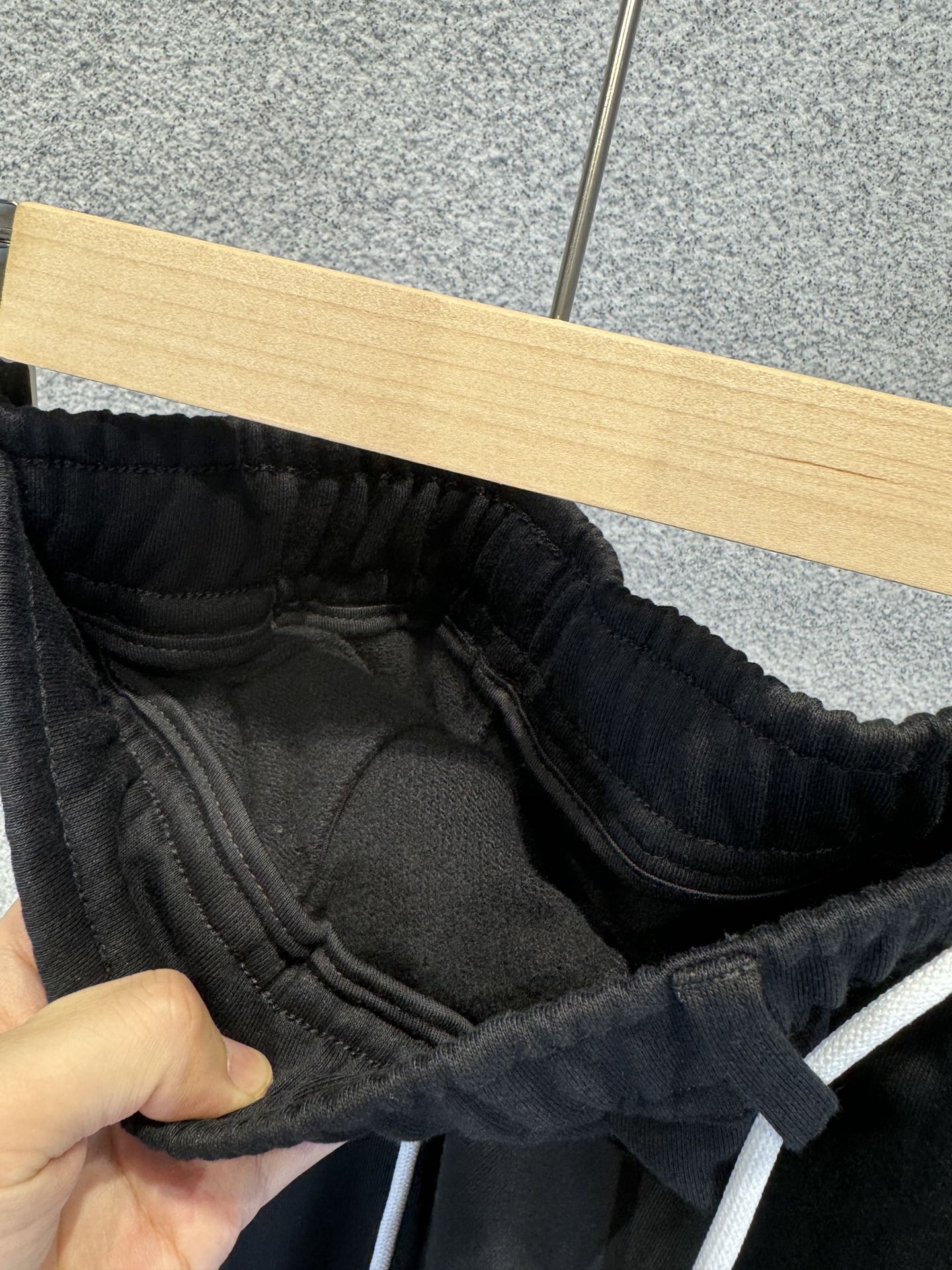 ヴェトモンパンツ激安通販 純綿 カジュアルパンツ ズボン ゆったり 柔らかい 運動 ランニング ロゴ刺繍 ブラック_5