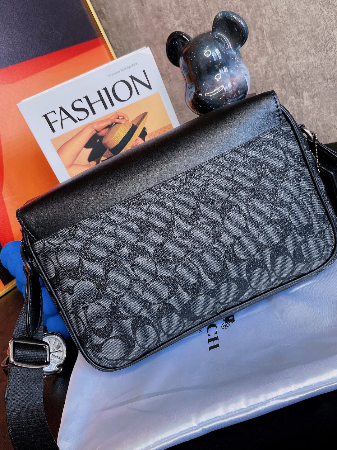 コーチ COACH限定 スーパーコピー バッグ レザー ブラック 軽量 ショルダーバッグ 人気_4