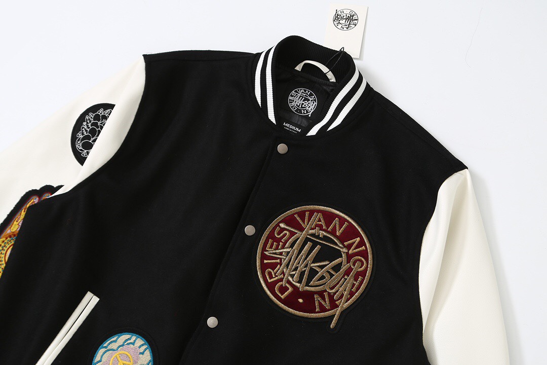人気定番 ステューシージャケットサイズ感偽物 トップス アウター 運動服 stussy X Denim Tearsコラボモデル 高級品 ブラック_3