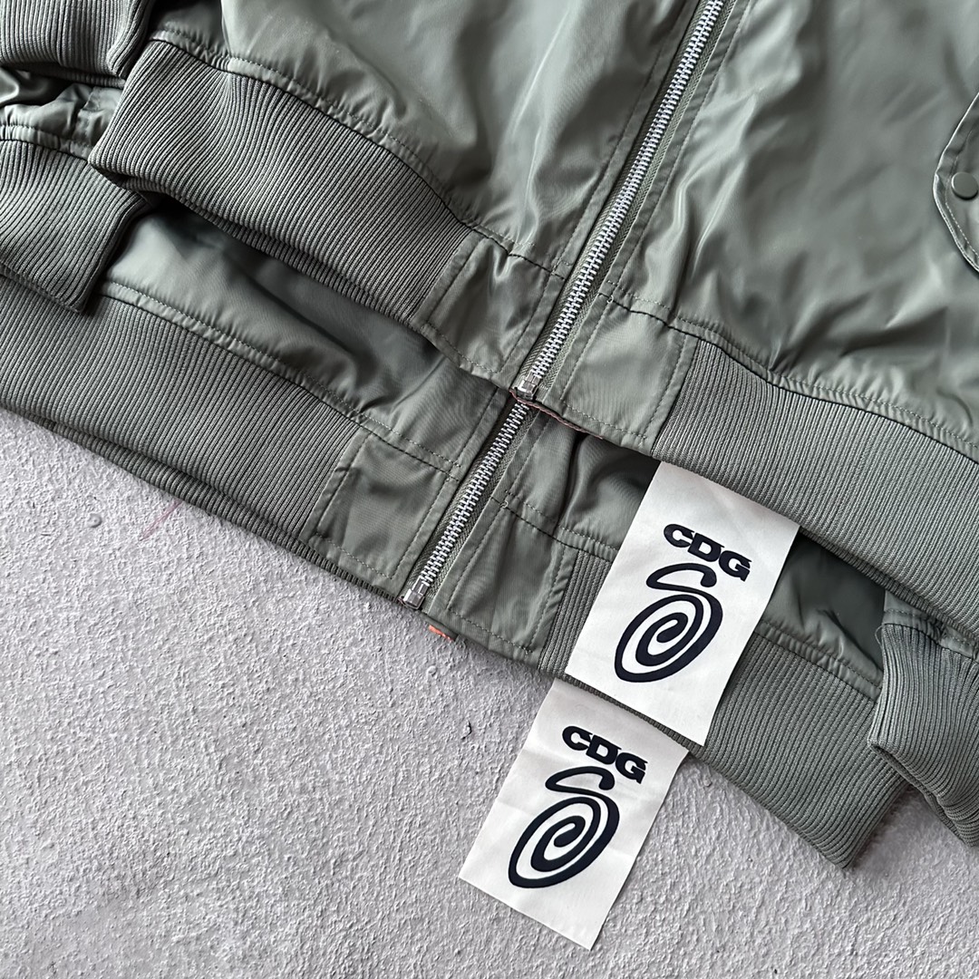ステューシー アノラック激安通販 Stussy x CDGコラボ トップス アウター 人気 ファッション 限定品 グレイ_6