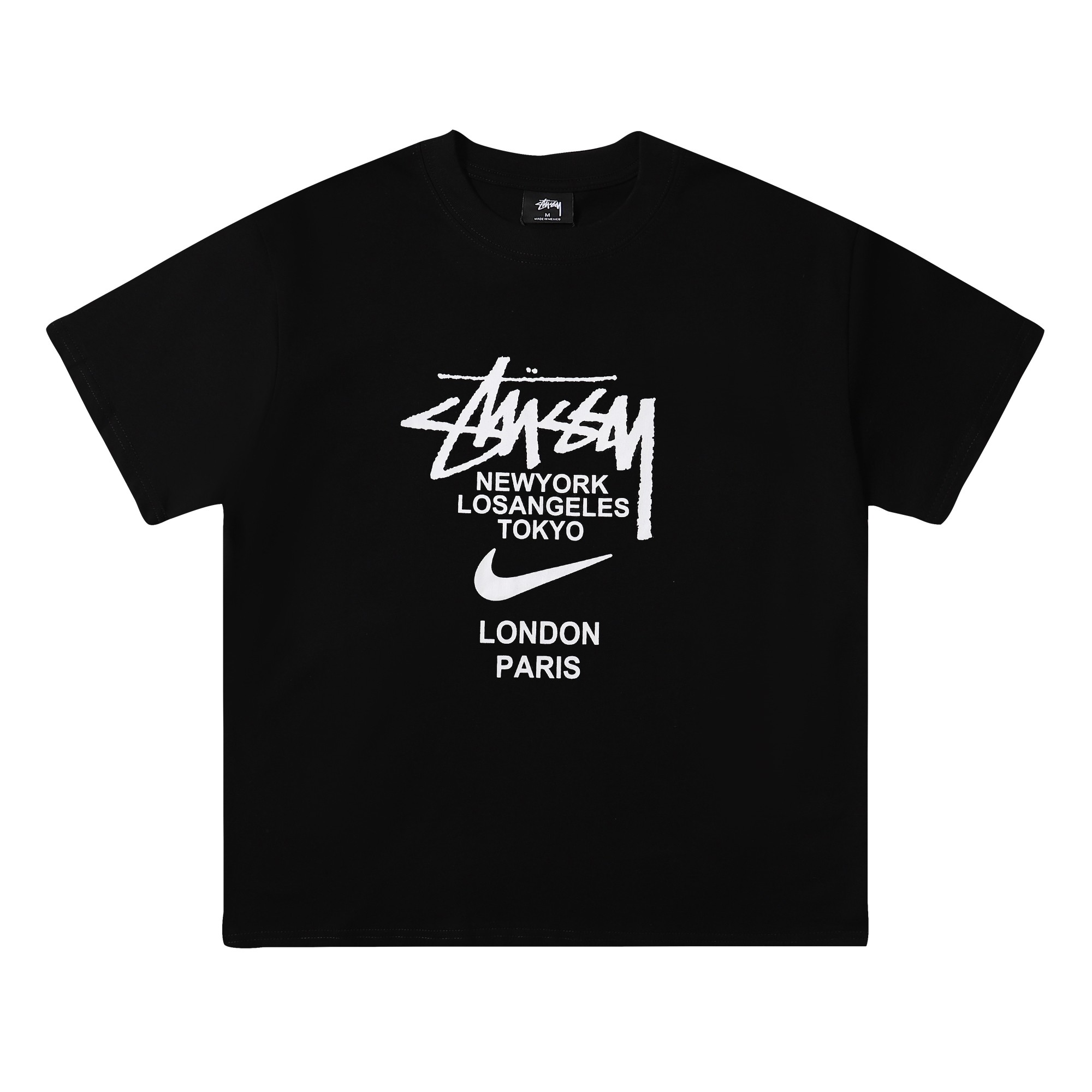 新作入荷格安 メンズ ステューシーtシャツコピー Stussy x Nikeコラボ トップス 純綿 短袖 プリント 2色可選_4
