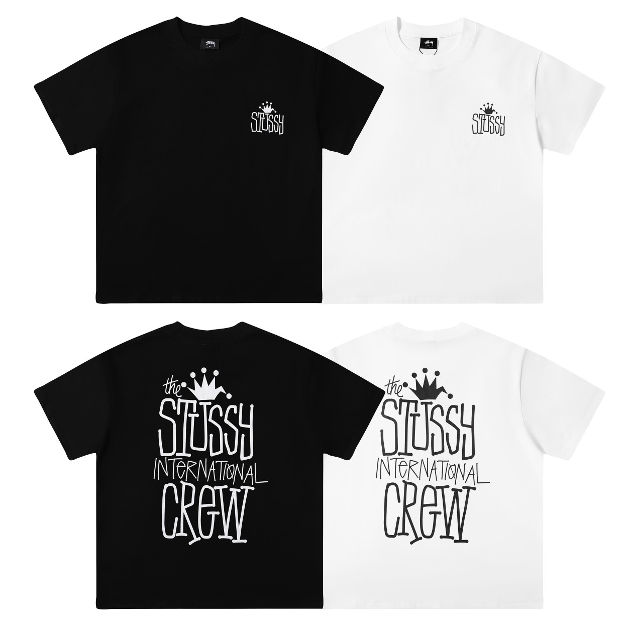 大人気個性がある雰囲気 ステューシーtシャツサイズ感激安通販 トップス 純綿 短袖 ロゴプリント 人気新品 2色可選_1