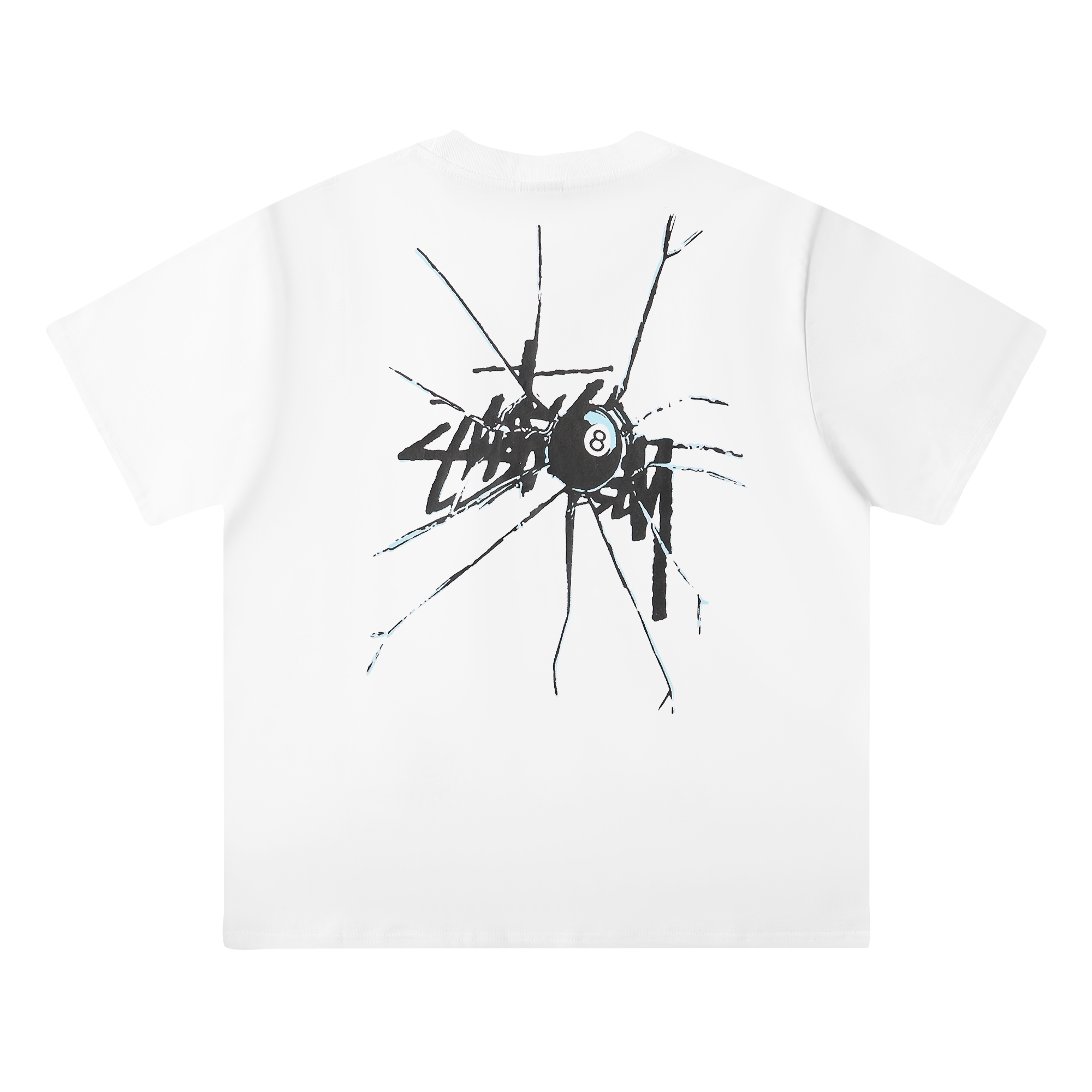 春夏人気セール安い ステューシーコラボtシャツスーパーコピー トップス 純綿 ファッション 半袖 蜘蛛プリント 2色可選_3