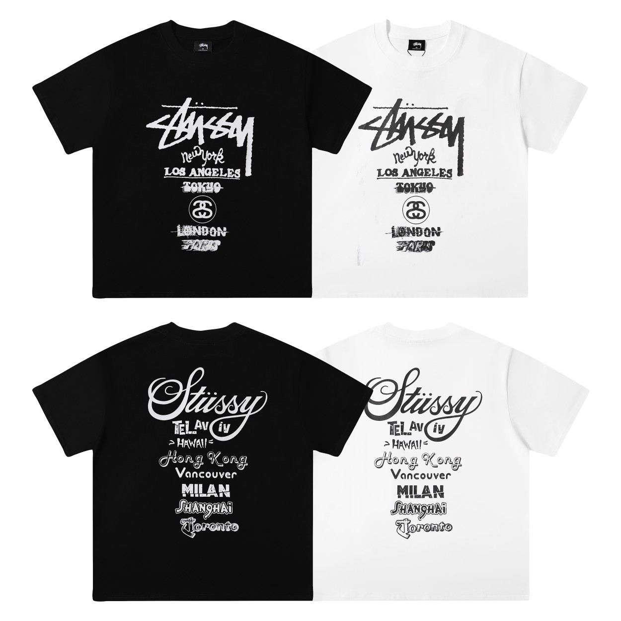 春夏新作 ステューシー半袖tシャツｎ級品 トップス 純綿 プリント ファッション 人気 シンプル 2色可選_1