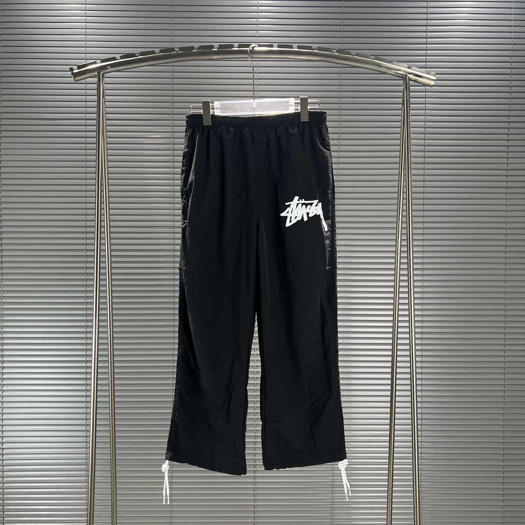 stussy イージーパンツスーパーコピー ズボン 防水 防風 Nike x Stussyコラボ ランニング シンプル ブラック_3