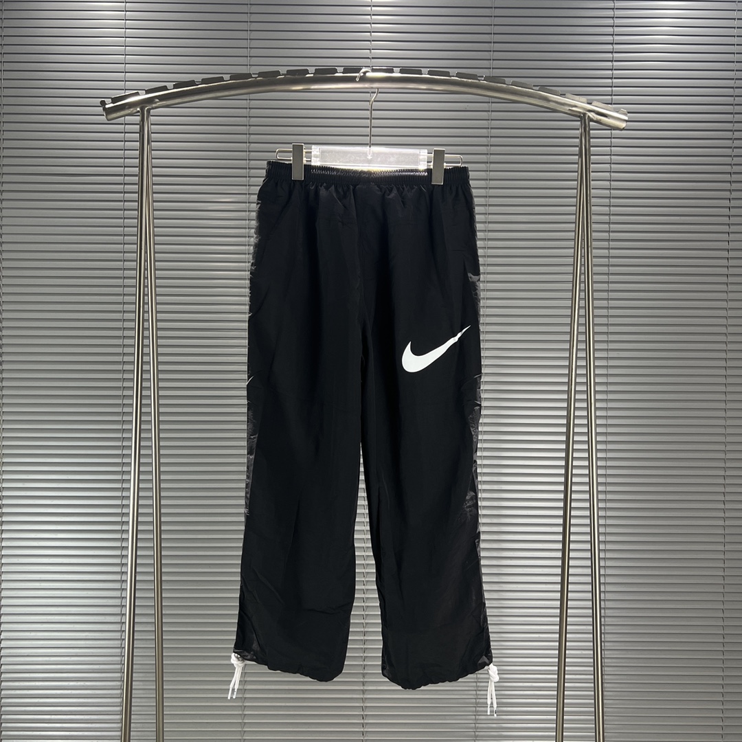 stussy イージーパンツスーパーコピー ズボン 防水 防風 Nike x Stussyコラボ ランニング シンプル ブラック_4