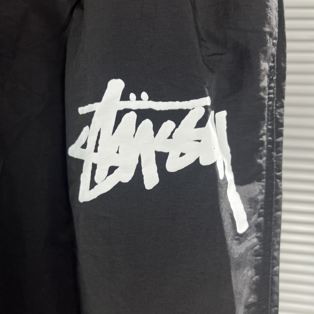 stussy イージーパンツスーパーコピー ズボン 防水 防風 Nike x Stussyコラボ ランニング シンプル ブラック_5