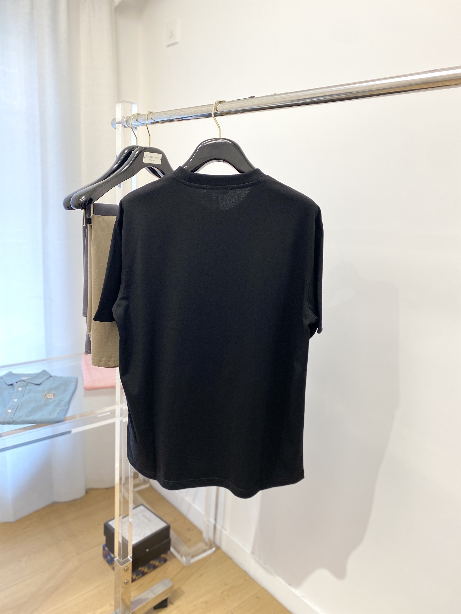 バレンシアガトップスコピー 春夏人気セール安い Tシャツ 純綿 シンプル ロゴプリント ブラック_2