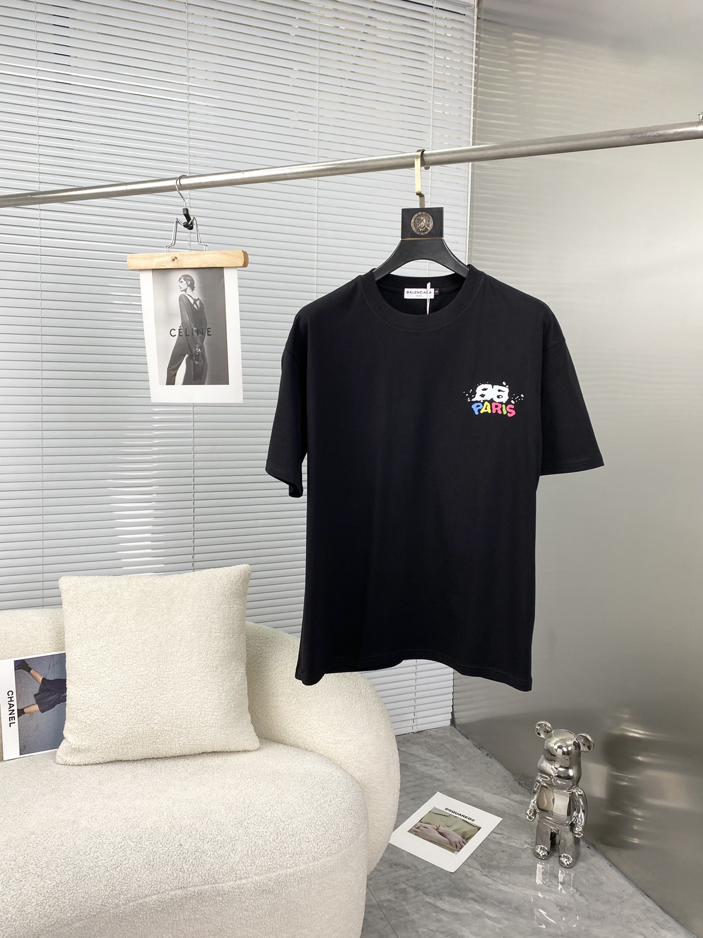 バレンシアガtシャツ コーデスーパーコピー トップス 純綿 ゆったり シンプル 高級品 人気新作 4色可選_1