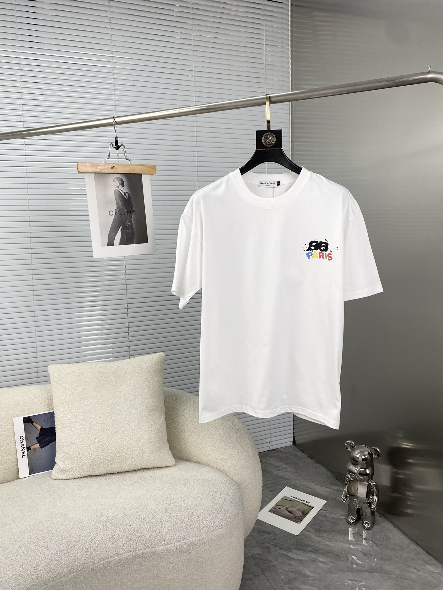 バレンシアガtシャツ コーデスーパーコピー トップス 純綿 ゆったり シンプル 高級品 人気新作 4色可選_4