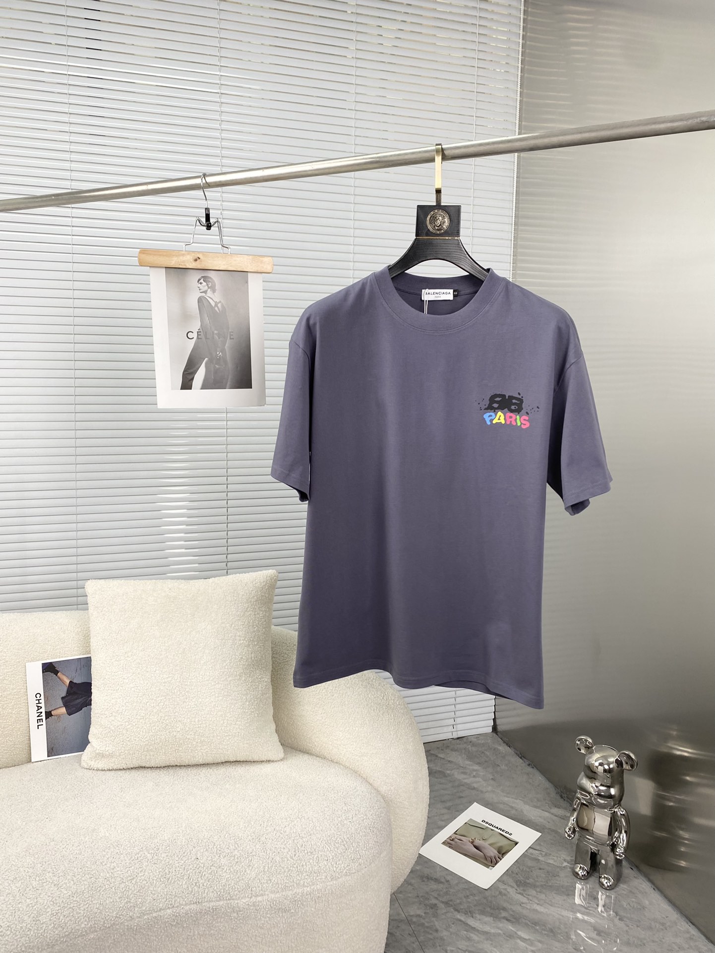 バレンシアガtシャツ コーデスーパーコピー トップス 純綿 ゆったり シンプル 高級品 人気新作 4色可選_5