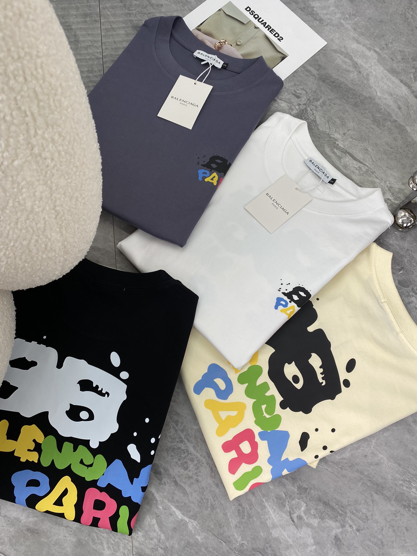 バレンシアガtシャツ コーデスーパーコピー トップス 純綿 ゆったり シンプル 高級品 人気新作 4色可選_9
