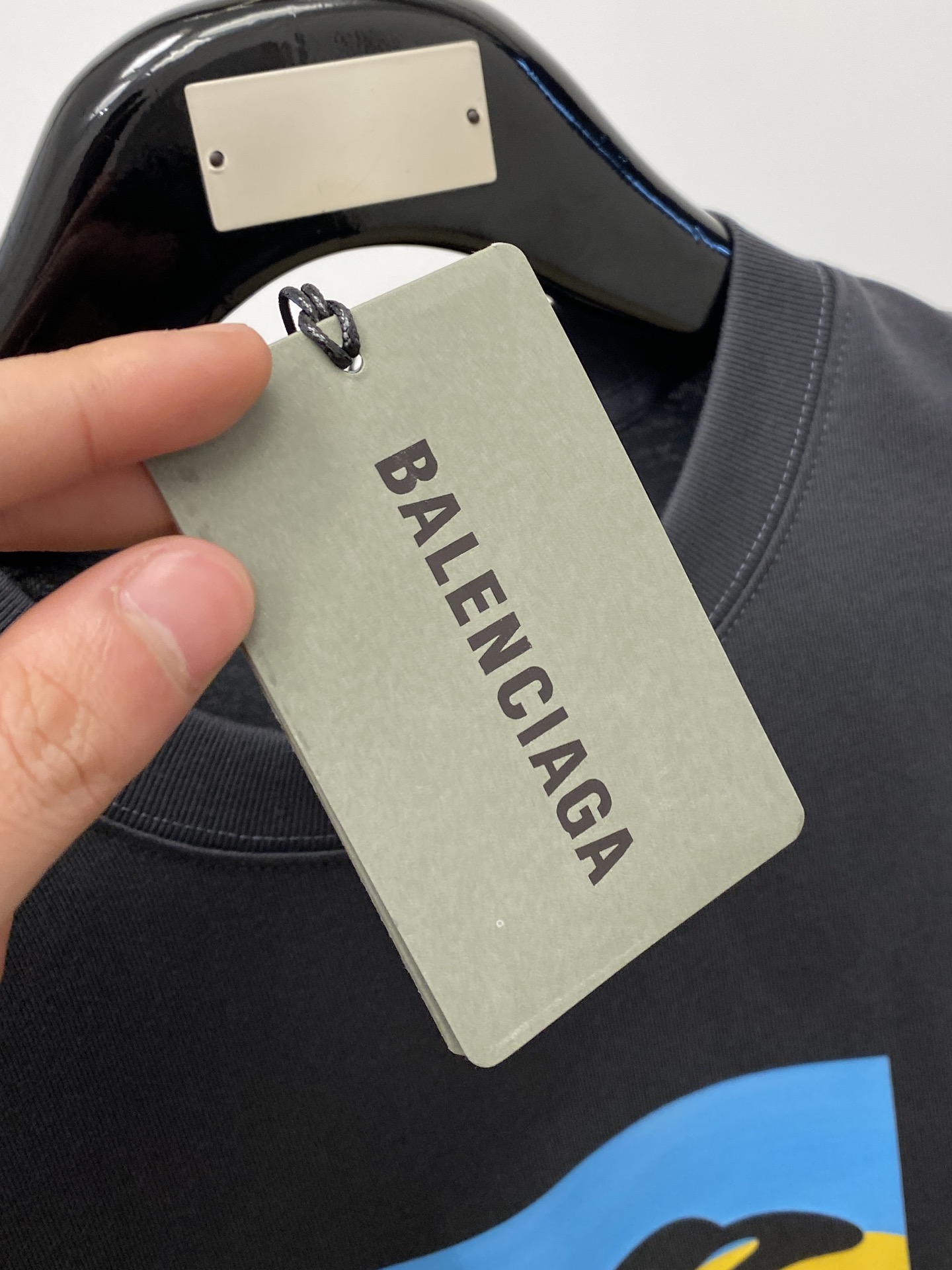 個性的 バレンシアガtシャツ 値段ｎ級品 トップス ファッション 人気 ロゴプリント シンプル 快適 ブラック_4