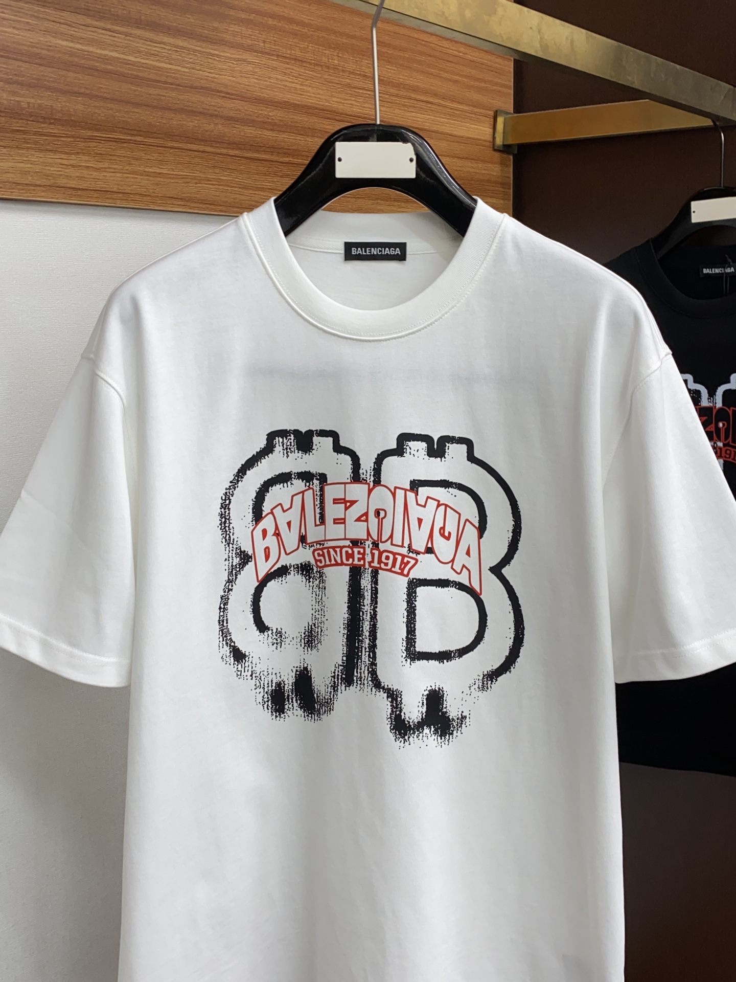春夏限定 バレンシアガ tシャツ オーバーサイズコピー トップス プリント ゆったり カップル 男女兼用 4色可選 ホワイト_2