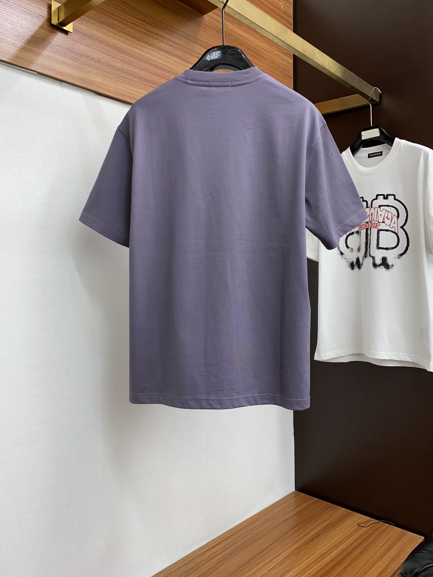 春夏限定 バレンシアガ 夏服激安通販 トップス プリント ゆったり カップル 男女兼用 4色可選 パープル_9
