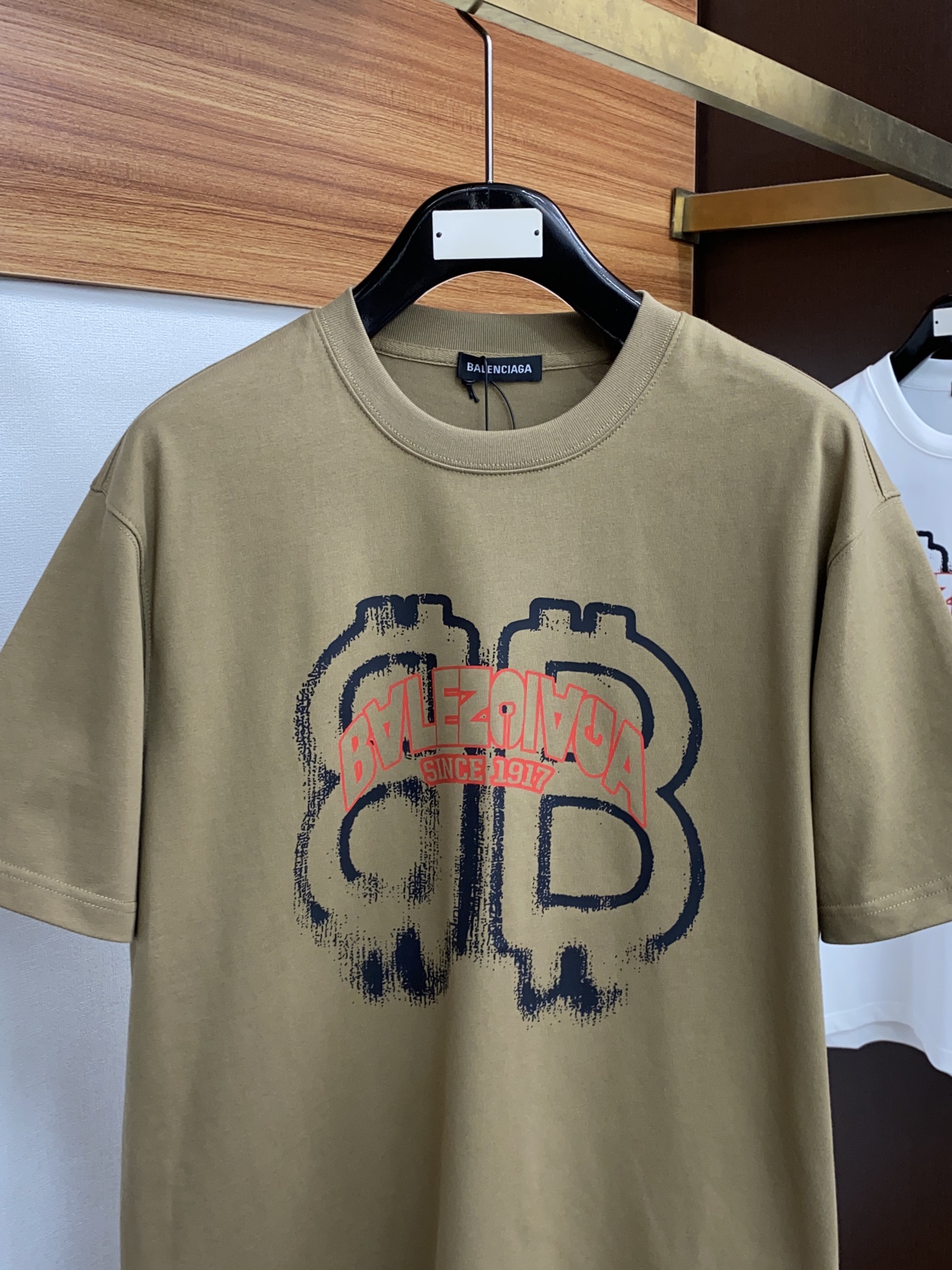 春夏限定 バレンシアガ nasa tシャツ偽物 トップス プリント ゆったり カップル 男女兼用 4色可選 ブラウン_2