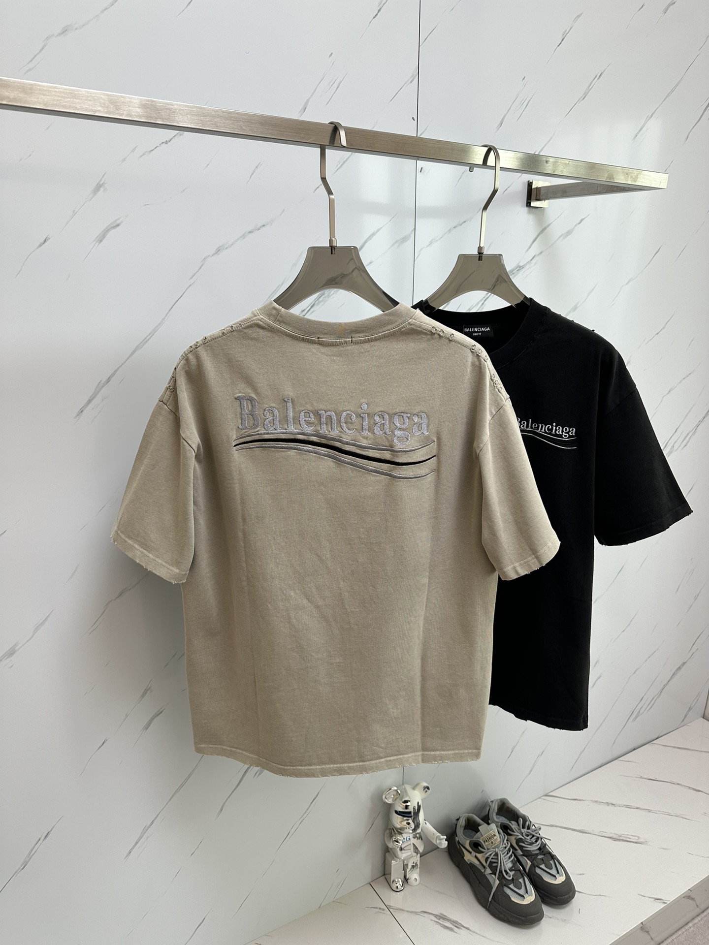 新商品! バレンシアガ 半袖シャツｎ級品 トップス プリント ゆったり 男女兼用 ファッション 人気品 ブラウン_9
