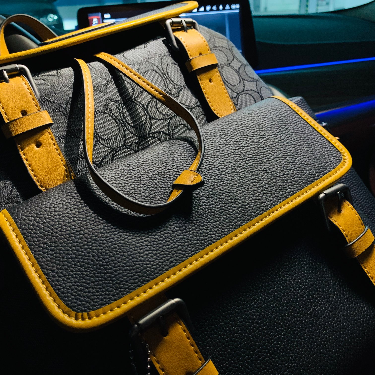 コーチ COACH限定 スーパーコピー バッグ レザー ブラック 軽量 リュック 人気_5