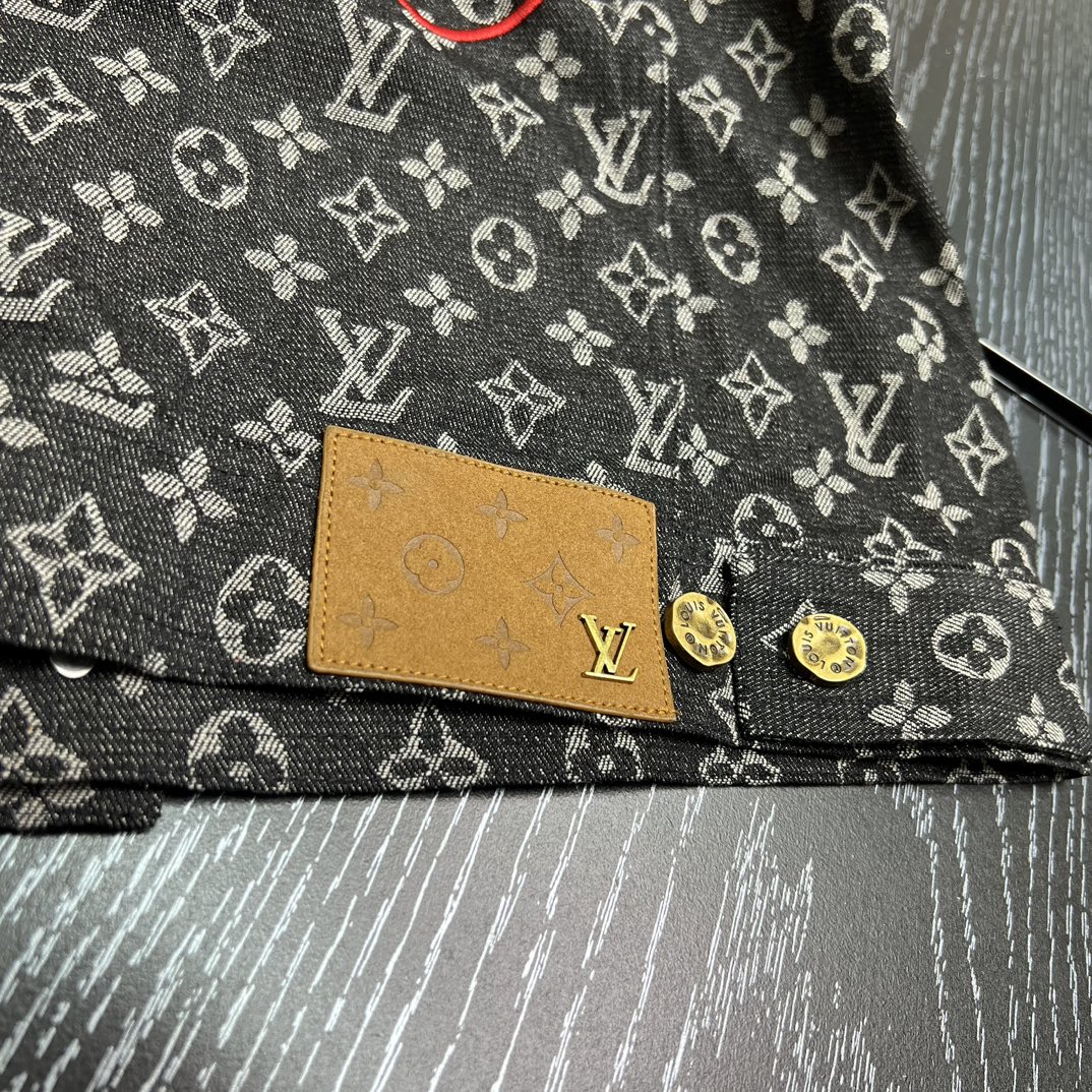 限定セール 低価 シュプリームメルカリジャケット偽物　　LV＆Supreme　コラボレーション　デニムジャケット_6
