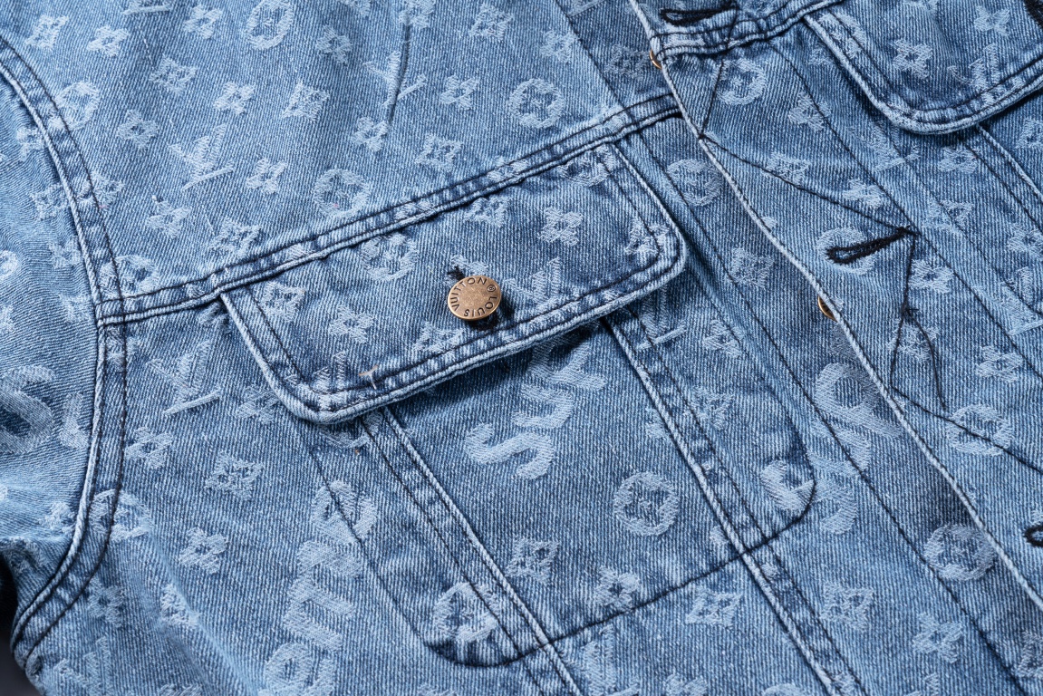 新作入荷 定番シュプリーム定価ジャケットスーパーコピー　　LV＆Supreme　コラボレーション　デニムジャケット_5