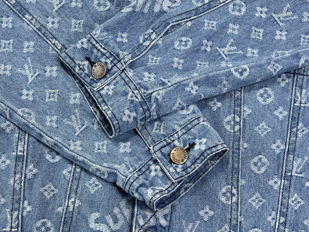 HOT 定番　シュプリームジャケットコピー　LV＆Supreme　コラボレーション　デニムジャケット_4