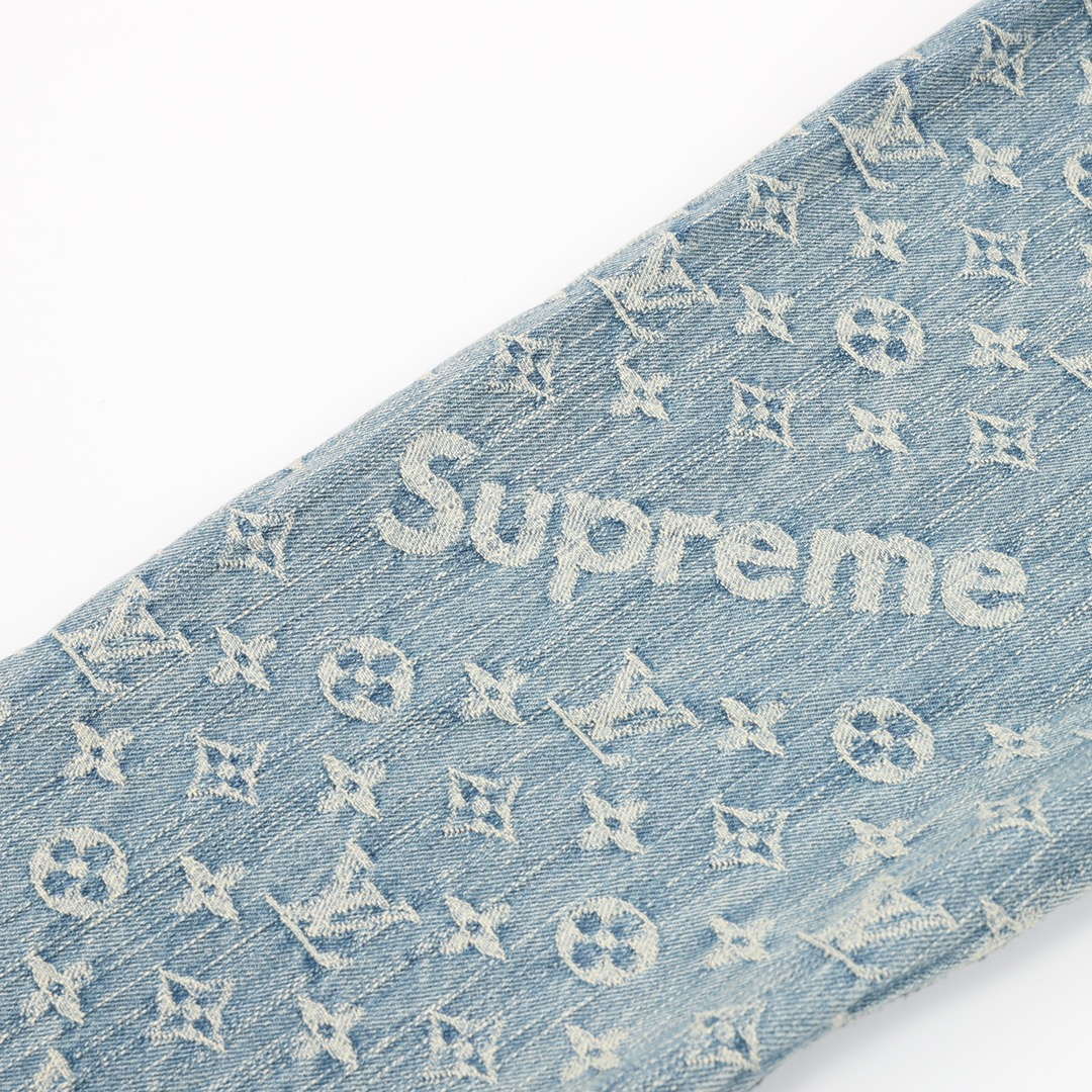 人気 定番 可愛いジャケットシュプリーム偽物　　LV＆Supreme　コラボレーション　デニムジャケット_4