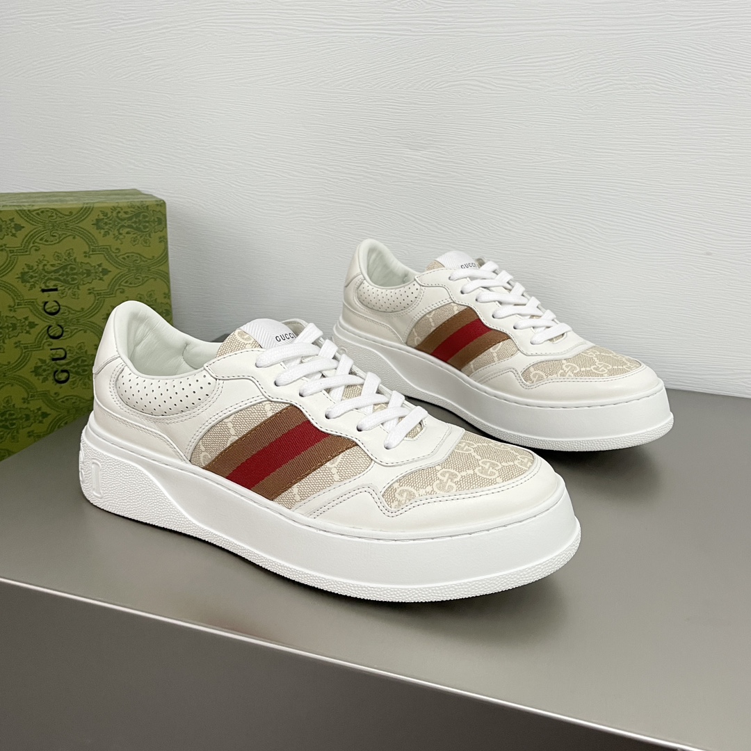 品質保証 定番シュプリーム  サイズ シューズ偽物 GucciとSupreme素晴らしく配色　快適　ゴム製のソール_3