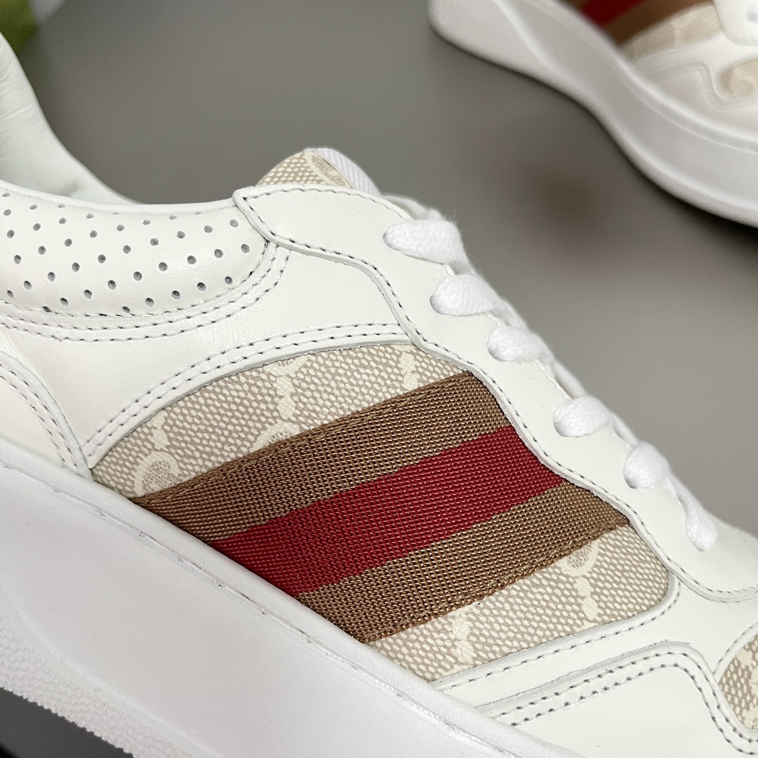 品質保証 定番シュプリーム  サイズ シューズ偽物 GucciとSupreme素晴らしく配色　快適　ゴム製のソール_6