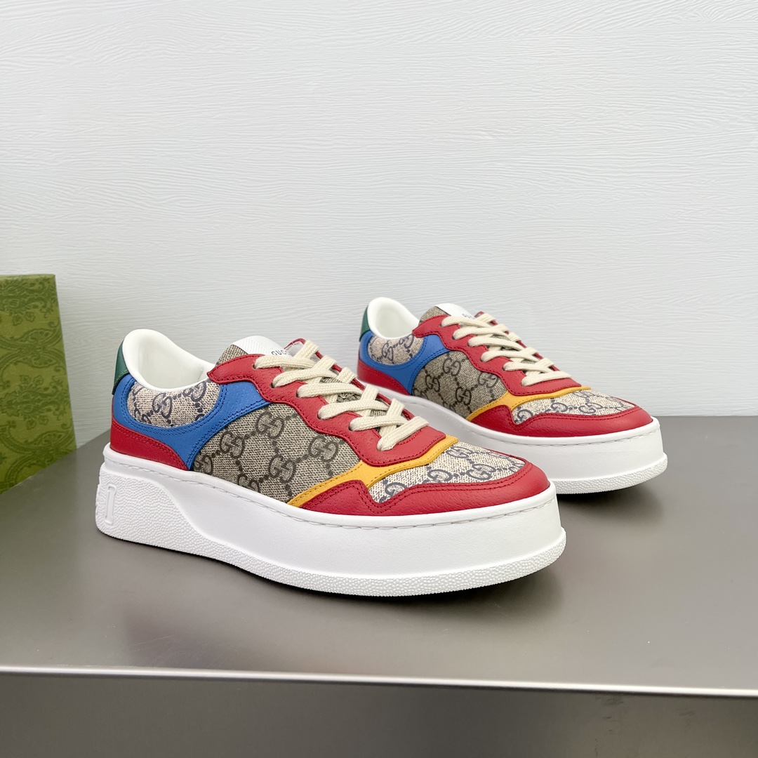 NEW圧倒的 新作シュプリームシューズn級品 GucciとSupreme素晴らしく配色　快適　ゴム製のソール_3