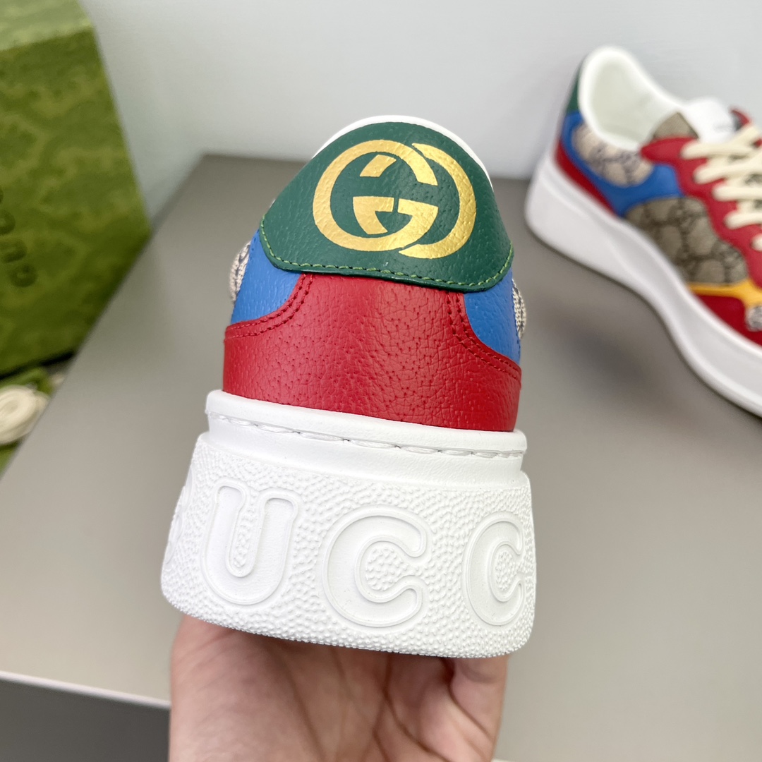 NEW圧倒的 新作シュプリームシューズn級品 GucciとSupreme素晴らしく配色　快適　ゴム製のソール_5
