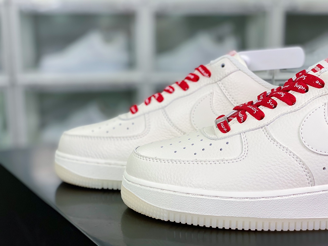 最安値 人気　シュプリーム　エアフォースコピー NikeとSupreme　コラボレーション　レザー素材_7