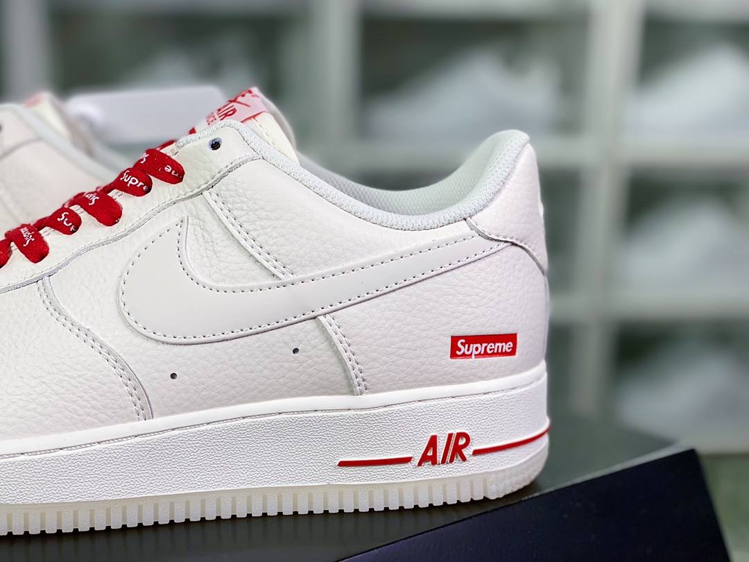 最安値 人気　シュプリーム　エアフォースコピー NikeとSupreme　コラボレーション　レザー素材_8