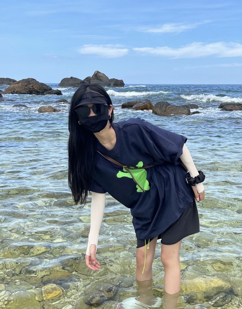 ウェルダン服スーパーコピー トップス 純綿Tシャツ ゆったり 熊 ファッション 大人気 2色可選_9