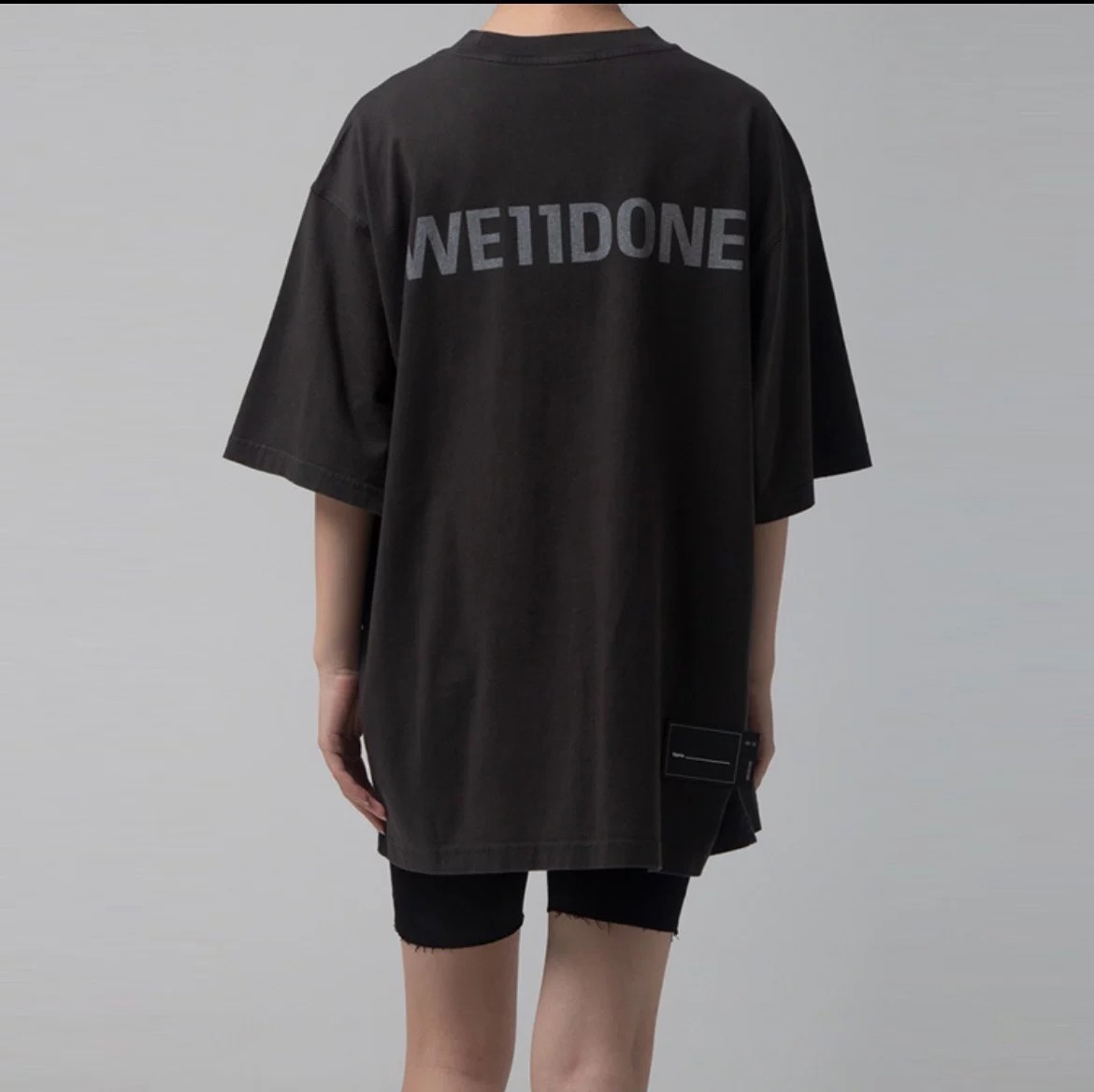 24年夏新款 ウェルダン英語コピー トップス 純綿Tシャツ ゆったり プリント ファッション 人気 ブラック_2