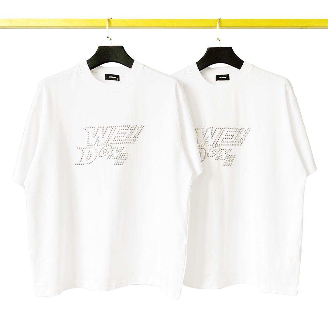 WE11DONE ウェルダン服ｎ級品 純綿Tシャツ トップス 半袖 プリント リベットロゴ ファッション 2色可選_6