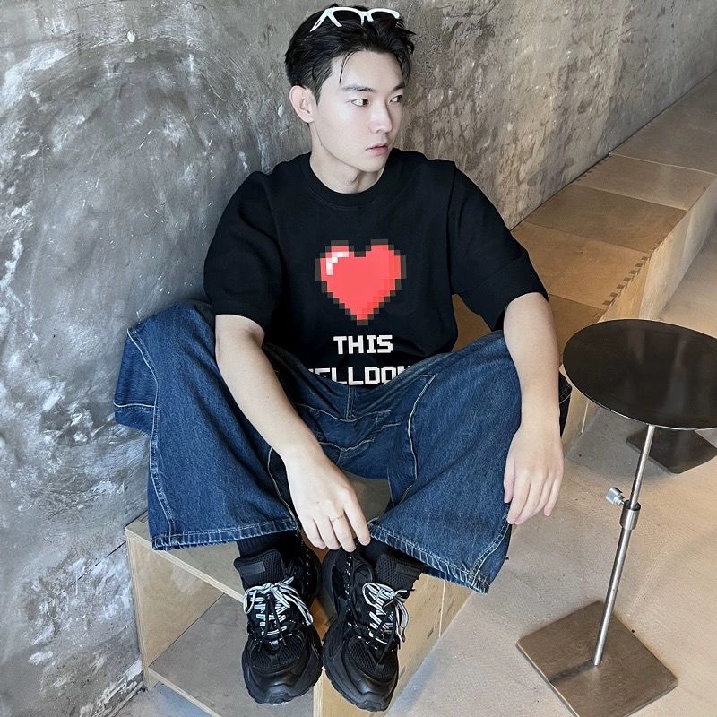 WE11DONE ウェルダン英語ｎ級品 純綿Tシャツ トップス 胸にハットプリント 半袖 柔らかい  2色可選_2