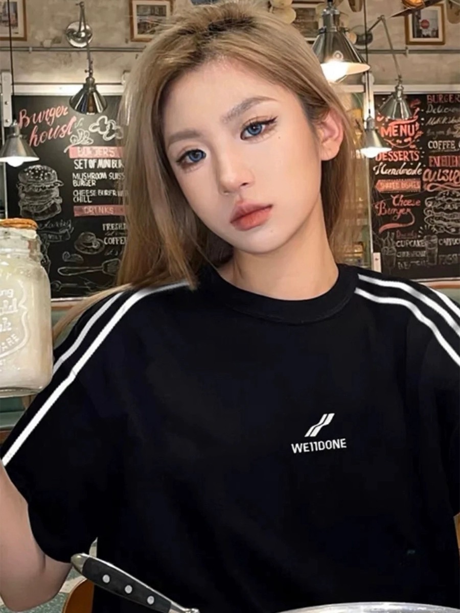 WE11DONE ウェルダン服激安通販 純綿Tシャツ トップス プリント 半袖 柔らかい 快適 日常 シンプル 2色可選_3