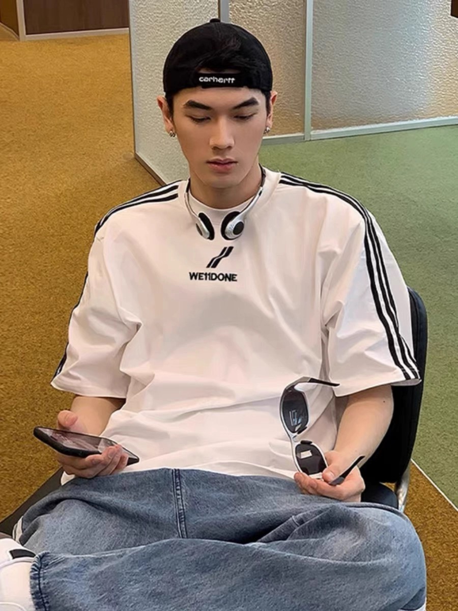 WE11DONE ウェルダン服激安通販 純綿Tシャツ トップス プリント 半袖 柔らかい 快適 日常 シンプル 2色可選_4