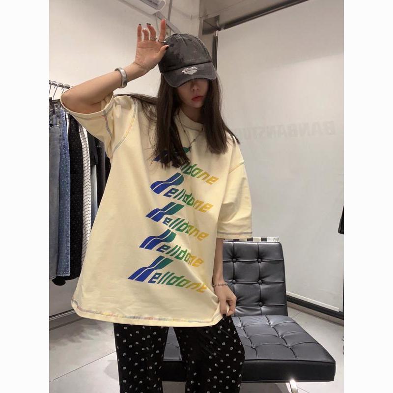 WE11DONE 存在感のある ロックウェル tシャツ激安通販 プリント 純綿 トップス 半袖 カラフル 男女兼用 2色可選_4