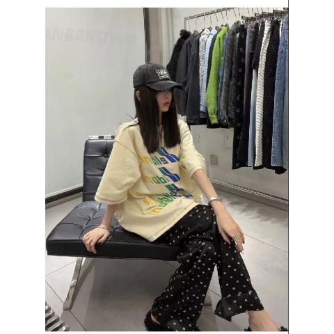 WE11DONE 存在感のある ロックウェル tシャツ激安通販 プリント 純綿 トップス 半袖 カラフル 男女兼用 2色可選_5