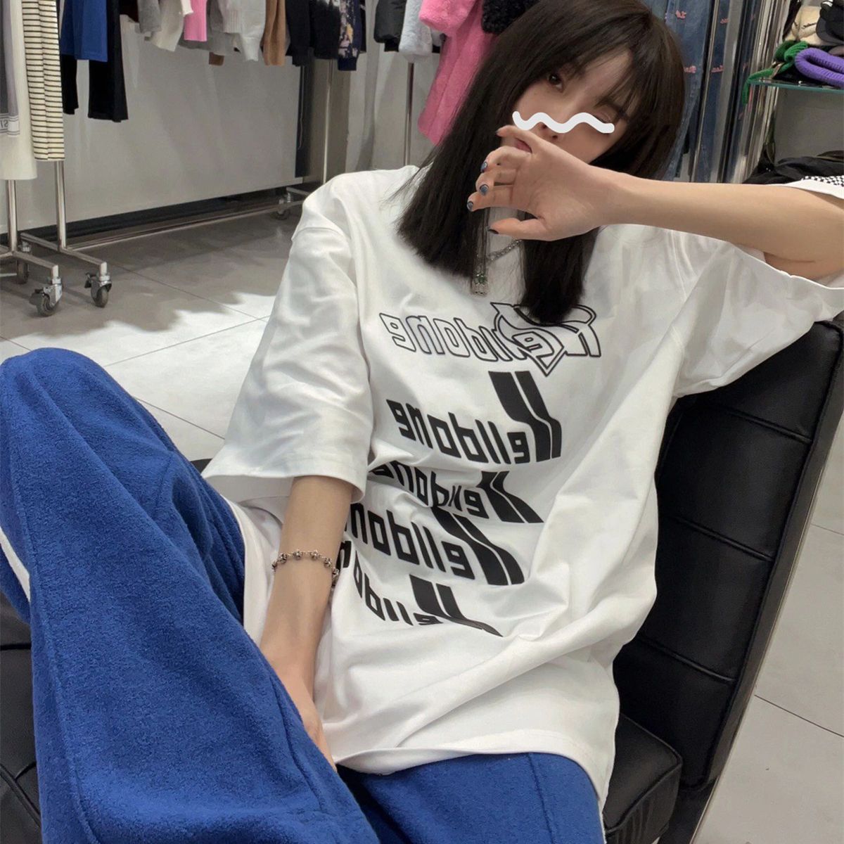 WE11DONE 春夏数量限定 ウエルダンとは偽物 蛍光ロゴプリント 純綿Tシャツ トップス 人気新作 2色可選_4