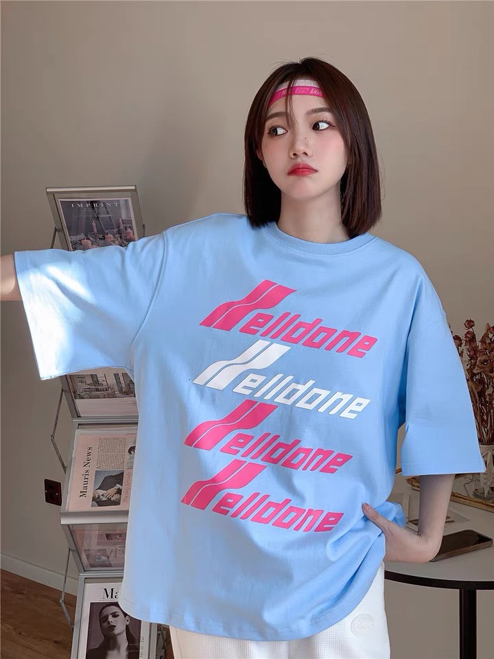 WE11DONE ウェルダン服コピー プリント 純綿Tシャツ トップス 日常服 ファッション 品質保証安い 3色可選_3