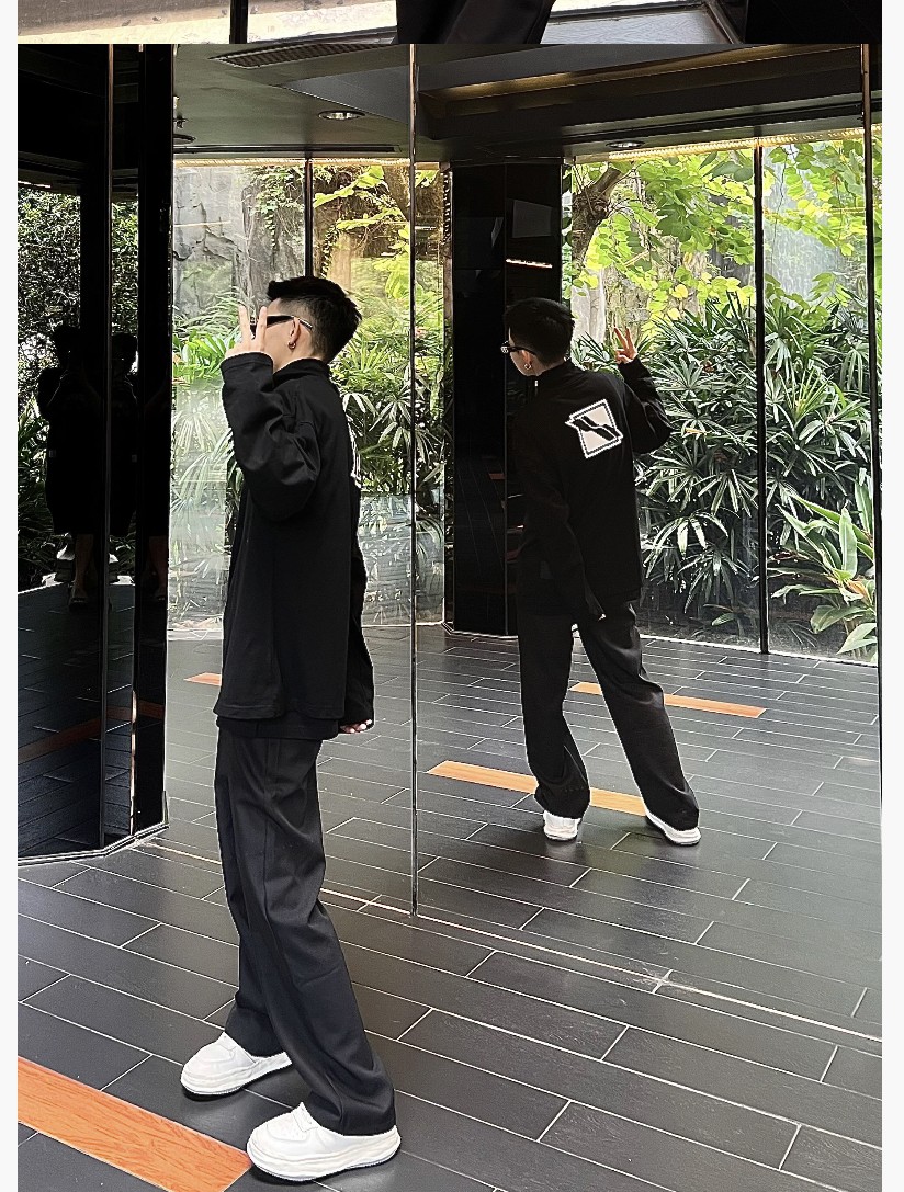 WE11DONE ウェルダン意味激安通販 プリント 純綿 Tシャツ トップス 長袖 人気新作 シンプル ブラック_3