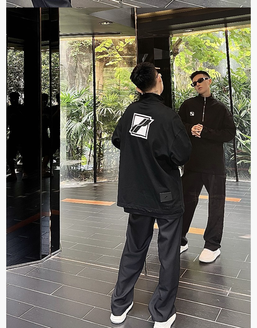 WE11DONE ウェルダン意味激安通販 プリント 純綿 Tシャツ トップス 長袖 人気新作 シンプル ブラック_5