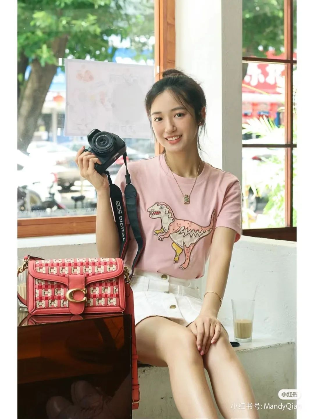 コーチ COACH限定 スーパーコピー 半袖 Tシャツ コットン ホワイト 柔らかい 花柄_5