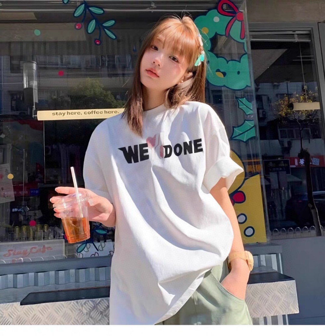 WE11DONE ウェルカムヘル tシャツ偽物 純綿 トップス 半袖 夏服 男女兼用 シンプル 人気定番 2色可選_10