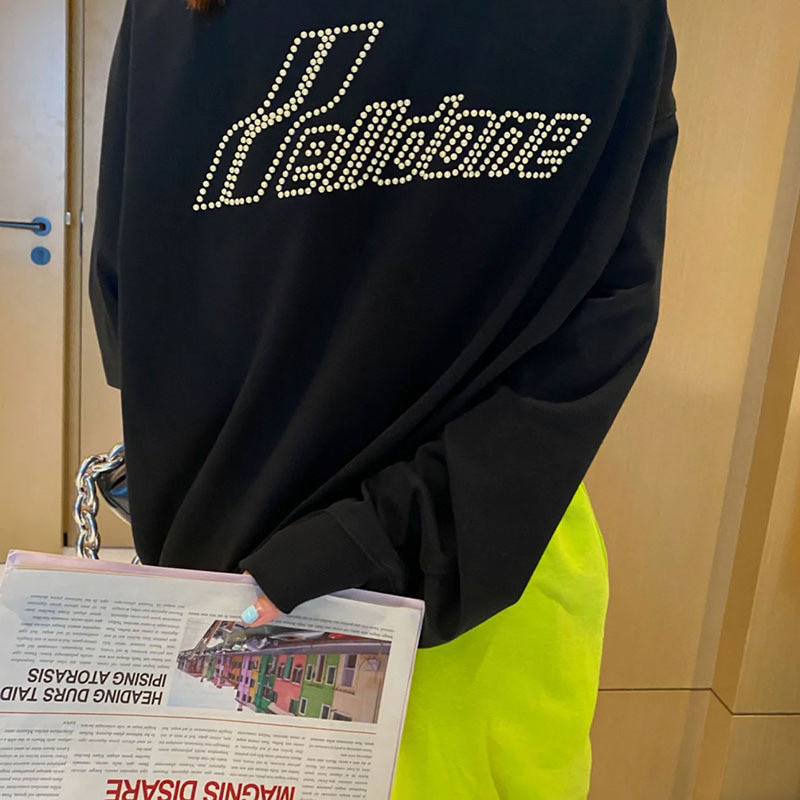 人気定番 WE11DONE ウェルダン スウェットコピー 長袖tシャツ 純綿トップス プリント 新作 柔らかい ブラック_6