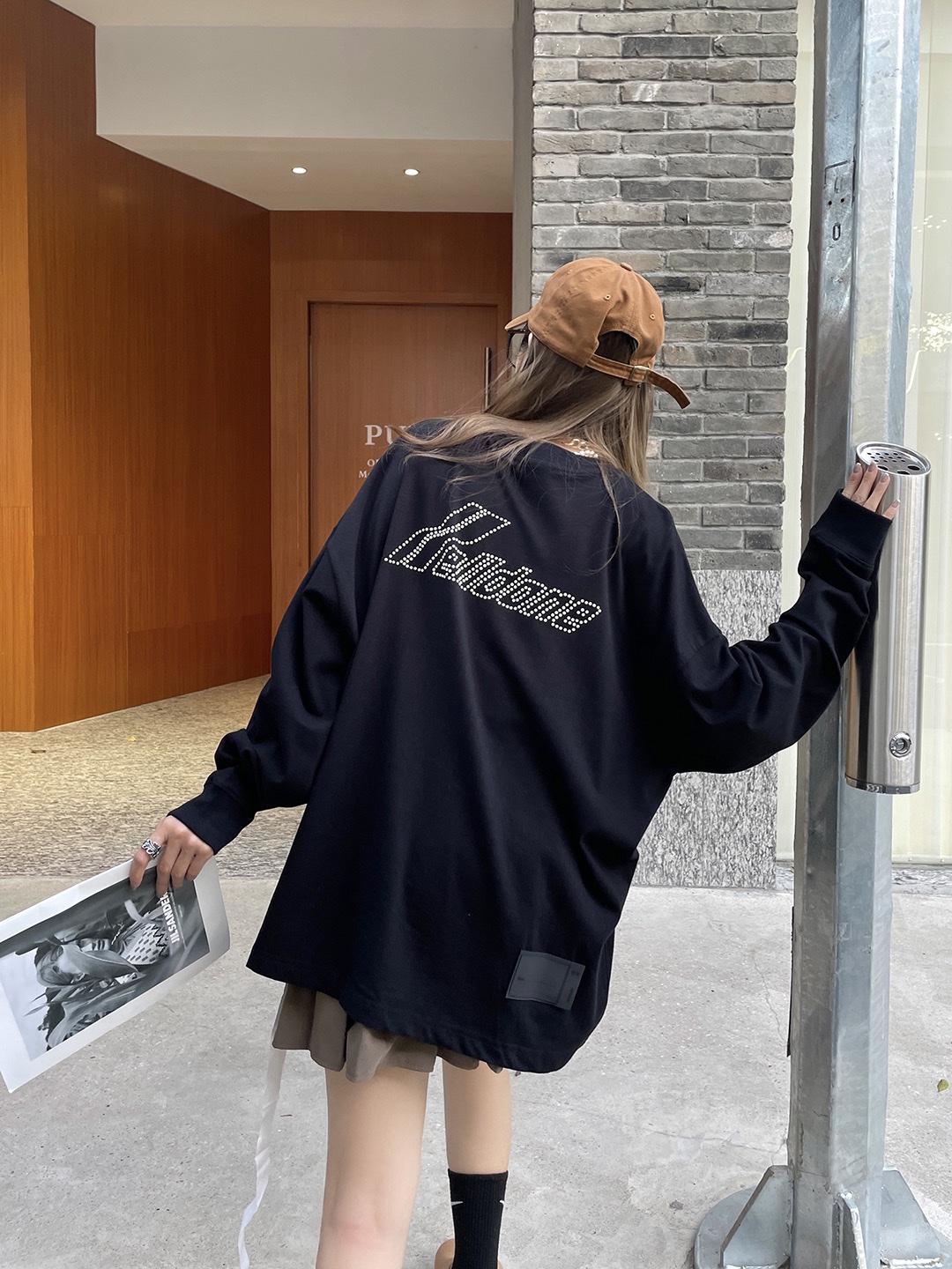 人気定番 WE11DONE ウェルダン スウェットコピー 長袖tシャツ 純綿トップス プリント 新作 柔らかい ブラック_7