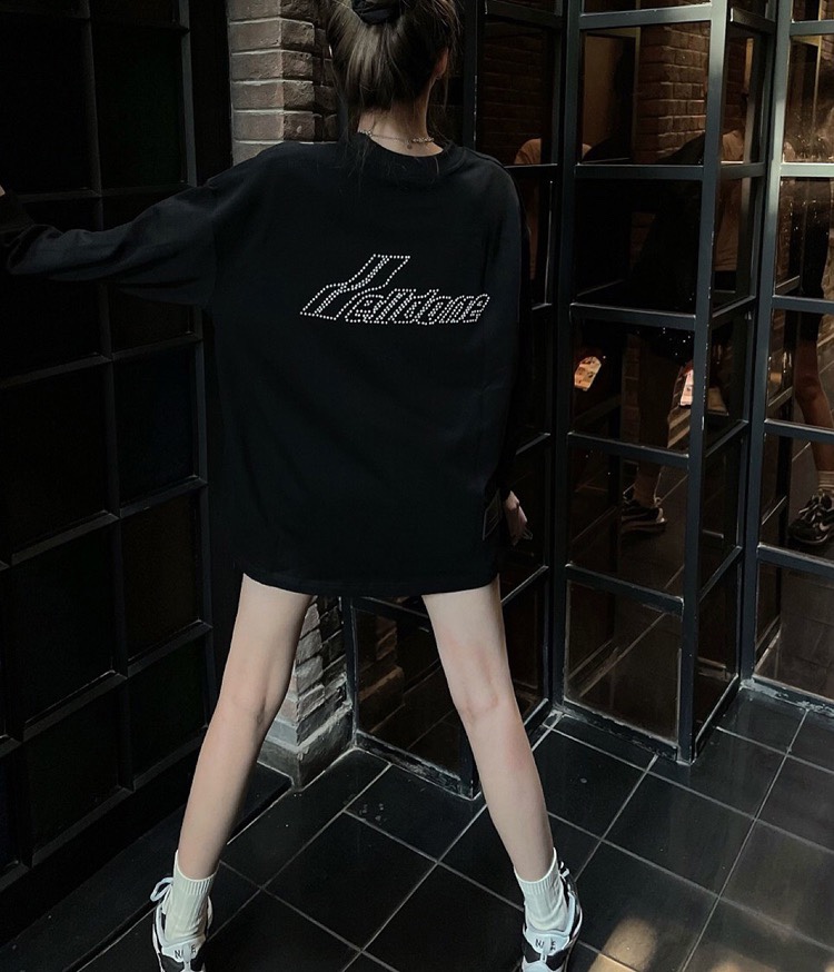 人気定番 WE11DONE ウェルダン スウェットコピー 長袖tシャツ 純綿トップス プリント 新作 柔らかい ブラック_9