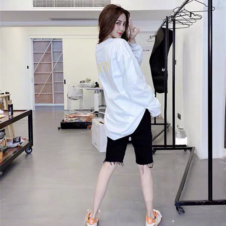 WE11DONE 最安値人気 ウェルダン ネックレススーパーコピー 長袖tシャツ 純綿トップス 柔らかい ロゴプリント 2色可選_4